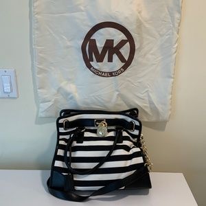 Michael Kors Canvas and Leather Satchel